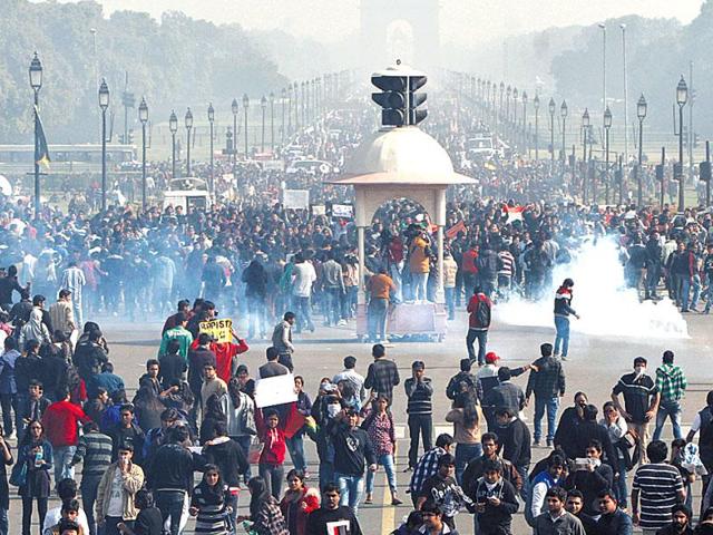 People protest in Delhi after the December 16 gang-rape which reignited the debate over juvenile crimes. (Mohd Zakir/HT File Photo) People protest in Delhi after the December 16 gang-rape which reignited the debate over juvenile crimes. (Mohd Zakir/HT File Photo)