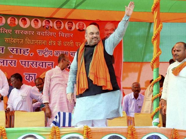 BJP chief Amit Shah had told an election rally on the Indo-Nepal border in East Champaran that if BJP loses in Bihar, Diwali will be celebrated in Pakistan. (PTI File Photo) BJP chief Amit Shah had told an election rally on the Indo-Nepal border in East Champaran that if BJP loses in Bihar, Diwali will be celebrated in Pakistan. (PTI File Photo)