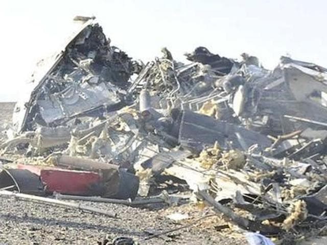Egypt's Prime Minister Sherif Ismail looks at the remains of a Russian airliner after it crashed in central Sinai on Saturday. (Reuters) Egypt's Prime Minister Sherif Ismail looks at the remains of a Russian airliner after it crashed in central Sinai on Saturday. (Reuters)