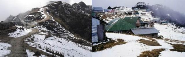Since the climb is along our border with Nepal, it traverses through the country at times. (darjeeling-tourism.com) Since the climb is along our border with Nepal, it traverses through the country at times. (darjeeling-tourism.com)