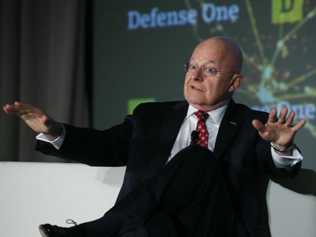 Director of national intelligence James Clapper speaks about threats to the US during the Defense One annual Summit. (Getty images/AFP) Director of national intelligence James Clapper speaks about threats to the US during the Defense One annual Summit. (Getty images/AFP)