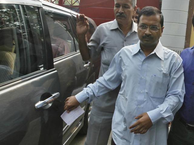 File photo of Delhi chief minister Arvind Kejriwal interacting with media personnel. (Raj K Raj/ HT Photo) File photo of Delhi chief minister Arvind Kejriwal interacting with media personnel. (Raj K Raj/ HT Photo)