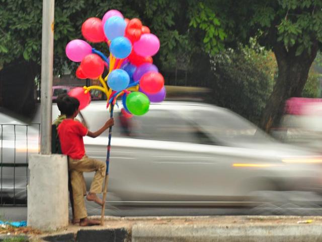 In August, home secretary had talked of eradicating child begging by October 2. (Karun Sharma/HT Photo) In August, home secretary had talked of eradicating child begging by October 2. (Karun Sharma/HT Photo)