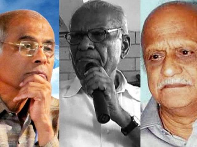 Combination photo of Narendra Dhabolkar, Govind Pansare and MM Kalburgi. (Picture courtesy: Pen International) Combination photo of Narendra Dhabolkar, Govind Pansare and MM Kalburgi. (Picture courtesy: Pen International)