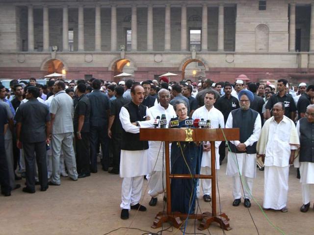 “Several recent incidents are part of the strategy to divide the society,” Sonia said after meeting President Pranab Mukherjee. (Sanjeev Verma/ HT Photo) “Several recent incidents are part of the strategy to divide the society,” Sonia said after meeting President Pranab Mukherjee. (Sanjeev Verma/ HT Photo)