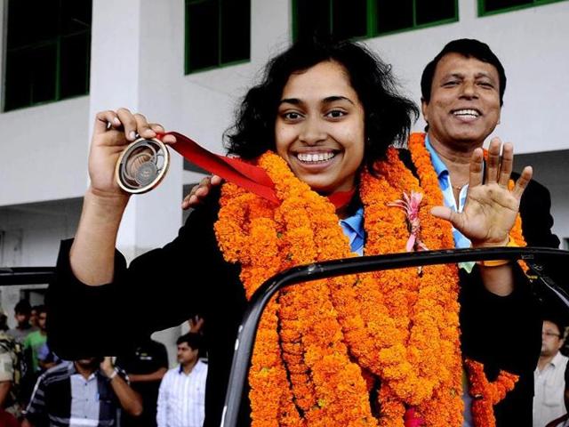 A file photo of artistic gymnast Dipa Karmakar. (AFP Photo) A file photo of artistic gymnast Dipa Karmakar. (AFP Photo)