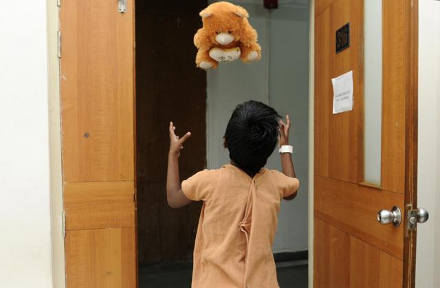 Guddi, as the young girl is called by doctors at the hospital, is looking forward to going back home and meeting her friends.(Photo by Diwakar Prasad/ Hindustan Times) (Hindustan Times) Guddi, as the young girl is called by doctors at the hospital, is looking forward to going back home and meeting her friends.(Photo by Diwakar Prasad/ Hindustan Times) (Hindustan Times)