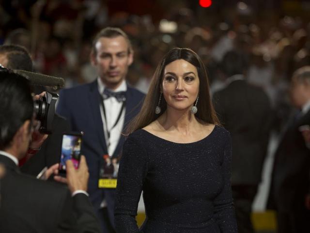 ‘Bond woman’ Monica Bellucci is all grace at the Mexico City premiere of Spectre, the latest James Bond movie. (AP)