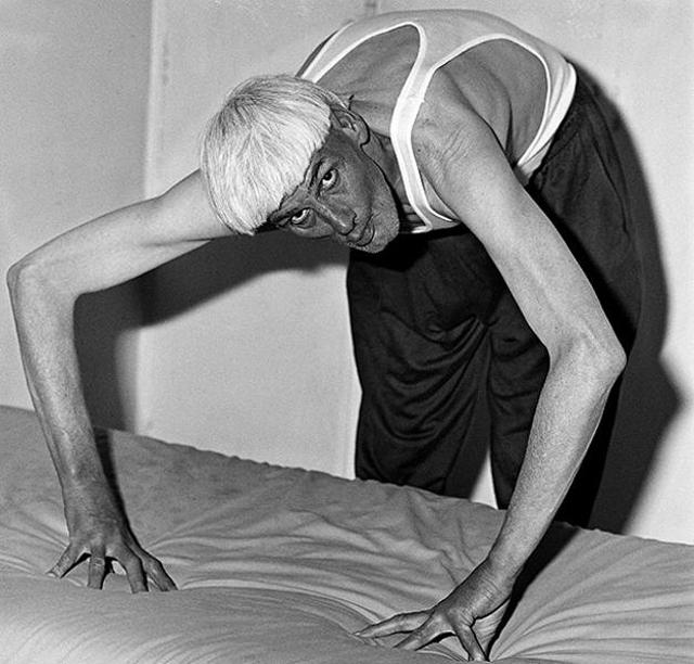 ‘Man Bending Over’ (1998) from the series, Outland. (Roger Ballen and PHOTOINK)