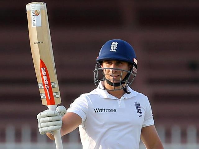 England's James Taylor, left, and Jonny Bairstow fist pump at stumps on Day 2 of the third Test against Pakistan in Sharjah on November 2, 2015. (Reuters Photo) England's James Taylor, left, and Jonny Bairstow fist pump at stumps on Day 2 of the third Test against Pakistan in Sharjah on November 2, 2015. (Reuters Photo)