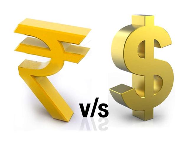 The rupee declined by 5 paise to close at one-month low of 65.64 against the US dollar on Tuesday, largely on fag-end demand for the American currency from banks amidst sustained foreign capital outflows. The rupee declined by 5 paise to close at one-month low of 65.64 against the US dollar on Tuesday, largely on fag-end demand for the American currency from banks amidst sustained foreign capital outflows.