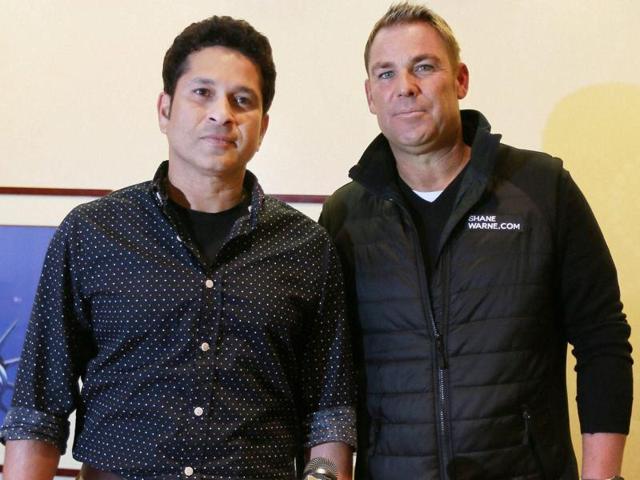 Sachin Tendulkar and Shane Warne at a press conference at Times square in New York on November 3, 2015, ahead of the Cricket All-Stars T20 series starting on November 7. (PTI Photo) Sachin Tendulkar and Shane Warne at a press conference at Times square in New York on November 3, 2015, ahead of the Cricket All-Stars T20 series starting on November 7. (PTI Photo)