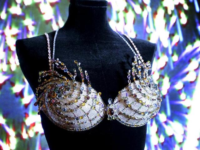 The $2 million Mouawad Victoria's Secret Fantasy Bra, dubbed the Fireworks Fantasy Bra, is revealed at the Victoria's Secret store in Santa Monica. (REUTERS) The $2 million Mouawad Victoria's Secret Fantasy Bra, dubbed the Fireworks Fantasy Bra, is revealed at the Victoria's Secret store in Santa Monica. (REUTERS)