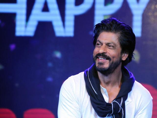 Actor Shah Rukh Khan attends his 50th birthday celebrations in Mumbai.(AFP)