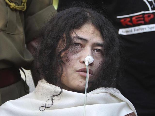 Irom Sharmila leaves after an appearance at the Patiala House Court in New Delhi. Sharmila has spent 15 years fasting in protest against the Armed Forces Special Powers Act, which allegedly gives soldiers the licence to kill at will(HT Photo) Irom Sharmila leaves after an appearance at the Patiala House Court in New Delhi. Sharmila has spent 15 years fasting in protest against the Armed Forces Special Powers Act, which allegedly gives soldiers the licence to kill at will(HT Photo)