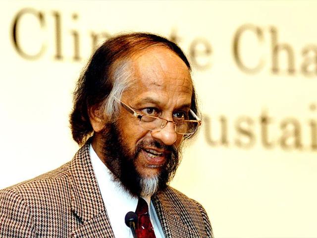 RK Pachauri resigned as the chairperson of Intergovernmental Panel on Climate Change (IPCC) following accusation of sexual harassment in February.(HT File Photo)