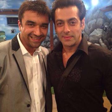 Ajaz Khan and Salman Khan in a still from Bigg Boss 7. (COLORS) Ajaz Khan and Salman Khan in a still from Bigg Boss 7. (COLORS)