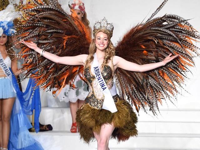 Miss Argentina Helena Zuiani. (AFP) 