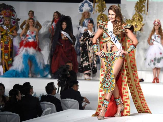 Miss Ecuador Daniela Armijos. (AFP) 