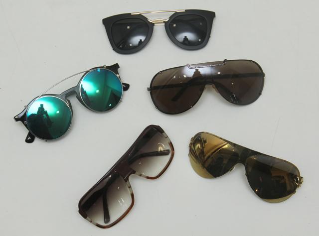 Thampi’s collection includes about 77 sunglasses that are a mix of designer buys and high-street finds (Pramod Thakur/ Hindustan Times)