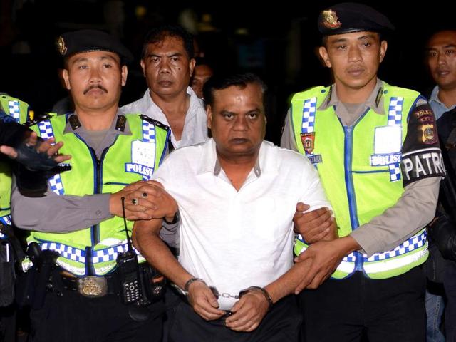 Underworld don Chhota Rajan arrived at the Air force Station, Palam in New Delhi early morning on Friday.(Virendra Singh Gosain/ HT Photo) Underworld don Chhota Rajan arrived at the Air force Station, Palam in New Delhi early morning on Friday.(Virendra Singh Gosain/ HT Photo)