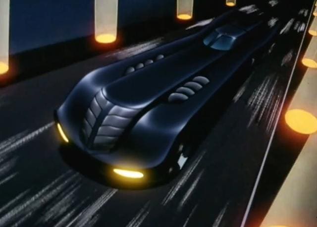 The Batmobile from the classic animated series.