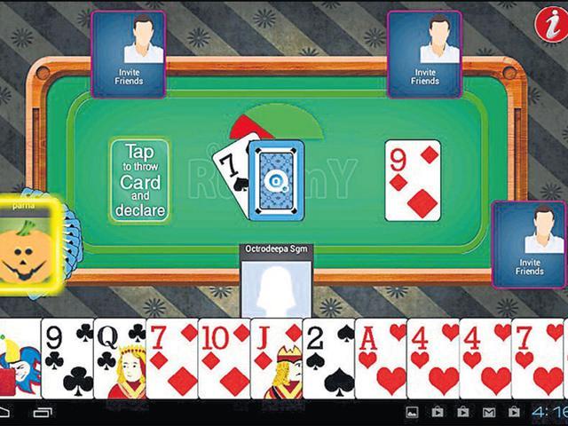 Log on to your playstores to download a myriad of card games meant for those who like to play it easy. (A still from the gaming app, Octro Rummy) Log on to your playstores to download a myriad of card games meant for those who like to play it easy. (A still from the gaming app, Octro Rummy)