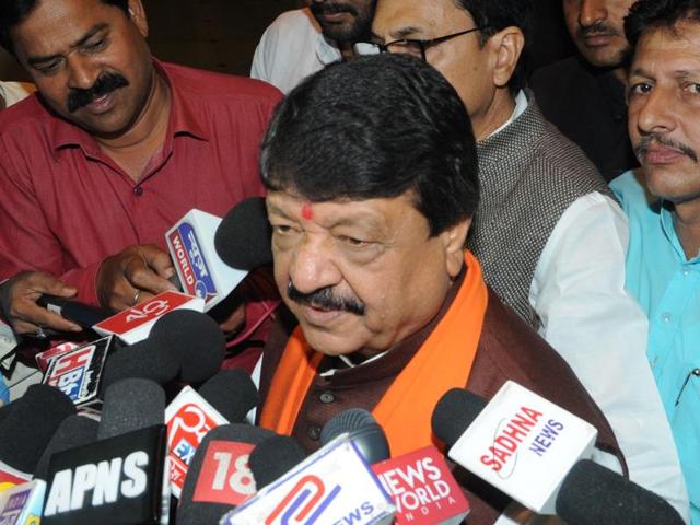 BJP’s national general secretary Kailash Vijayvargiya in Bhopal on Thursday. (Praveen Bajpai/HT photo) BJP’s national general secretary Kailash Vijayvargiya in Bhopal on Thursday. (Praveen Bajpai/HT photo)