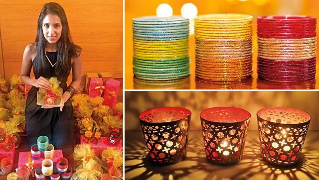 Bright Ides: Anjali Malhotra’s gifts company 10am sells quirky diyas and popular bangle-stacked candles. (Photo: Bright Ides: Anjali Malhotra’s gifts company 10am sells quirky diyas and popular bangle-stacked candles. (Photo:
