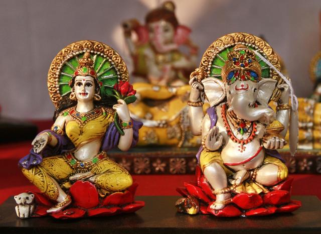 Ganesha idols for sale at a Diwali mela at Dilli Haat. (Sanjeev Verma / Hindustan Times) Ganesha idols for sale at a Diwali mela at Dilli Haat. (Sanjeev Verma / Hindustan Times)