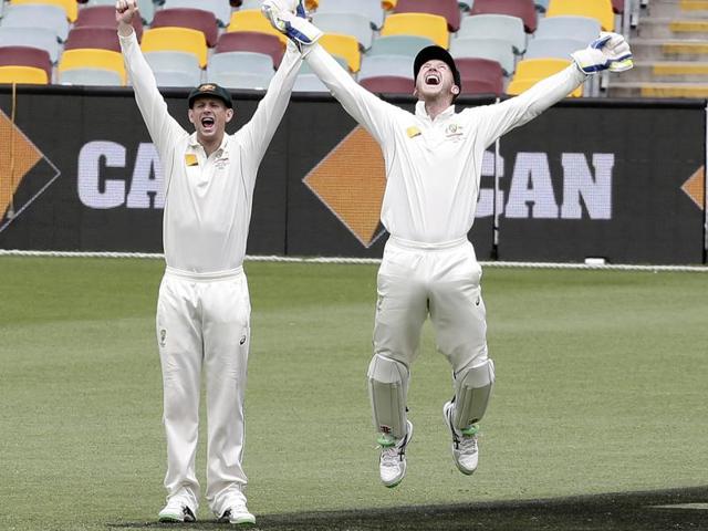 New Zealand captain Brendon McCullum walks off the field after Australian bowler Mitchell Marsh claimed his wicket during the fifth day of the first Test at the Gabba in Brisbane on November 9, 2015. (Reuters Photo) New Zealand captain Brendon McCullum walks off the field after Australian bowler Mitchell Marsh claimed his wicket during the fifth day of the first Test at the Gabba in Brisbane on November 9, 2015. (Reuters Photo)
