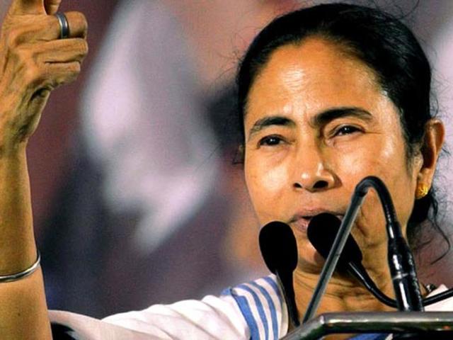 Bengal’s chief minister and Trinamool Congress supremo Mamata Banerjee not only breathed a deep sigh of relief but also started smiling, and then rejoicing.(PTI photo) Bengal’s chief minister and Trinamool Congress supremo Mamata Banerjee not only breathed a deep sigh of relief but also started smiling, and then rejoicing.(PTI photo)