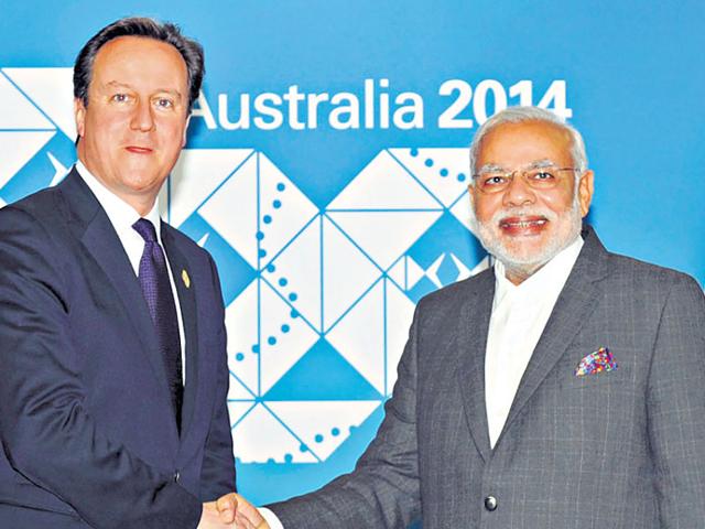 Mr Modi’s visit can prove an appropriate response to Mr Cameron’s overtures. (PIB) Mr Modi’s visit can prove an appropriate response to Mr Cameron’s overtures. (PIB)