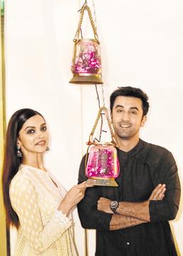 Mumbai, India - Nov. 7, 2015: HT Cafe Exclusive: Diwali Special: Deepika Padukone and Ranbir Kapoor at Cafe Terra, in Bandra, in Mumbai, India, on Saturday, November 7, 2015. (Photo by Vidya Subramanian/ Hindustan Times)