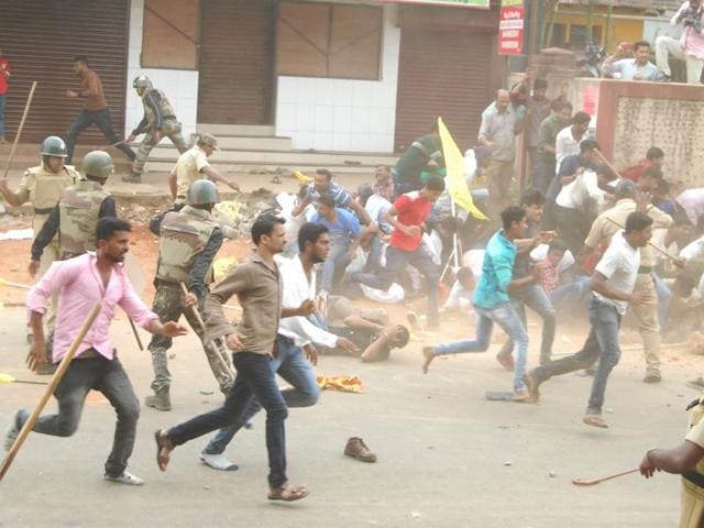 A youth was also injured in firing by some unidentified persons near Kodagu district in Karnataka. (Madhusudhan/HT Photo)