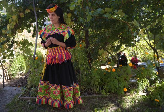 Kalash girl Diana walks at her house in the Brun village in Bumburate valley. (AFP Photo) Kalash girl Diana walks at her house in the Brun village in Bumburate valley. (AFP Photo)