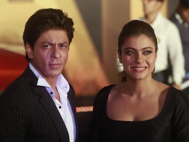 Shah Rukh Khan and Kajol pose for the shutterbugs before the trailer launch of Dilwale in Mumbai on Monday. (PTI) Shah Rukh Khan and Kajol pose for the shutterbugs before the trailer launch of Dilwale in Mumbai on Monday. (PTI)
