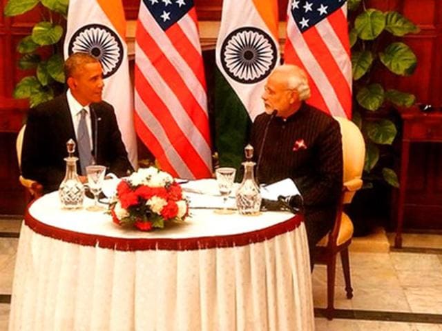 A file photo shows Prime Minister Narendra Modi with US President Barack Obama. (HT File Photo) A file photo shows Prime Minister Narendra Modi with US President Barack Obama. (HT File Photo)