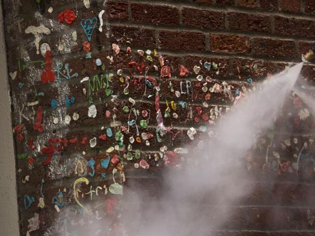 The place is popular with wedding photographers. Interesting, a scene for Jennifer Aniston film Love Happens was shot at the wall in 2008. (AFP)