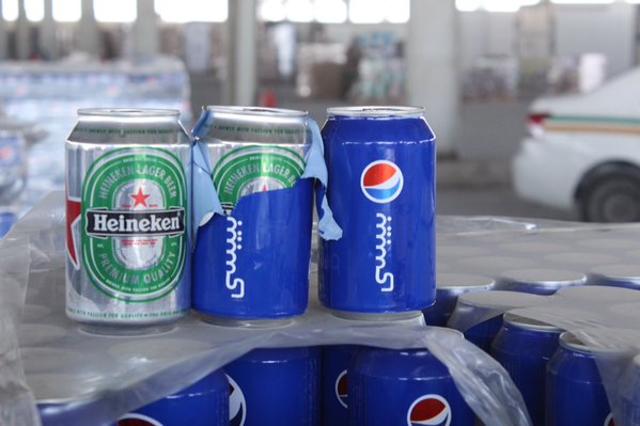 A photograph posted on Twitter by Saudi Arabian customs shows how beer cans were disguised as Pepsi Cola. (Photo: @KsaCustoms on Twitter) A photograph posted on Twitter by Saudi Arabian customs shows how beer cans were disguised as Pepsi Cola. (Photo: @KsaCustoms on Twitter)