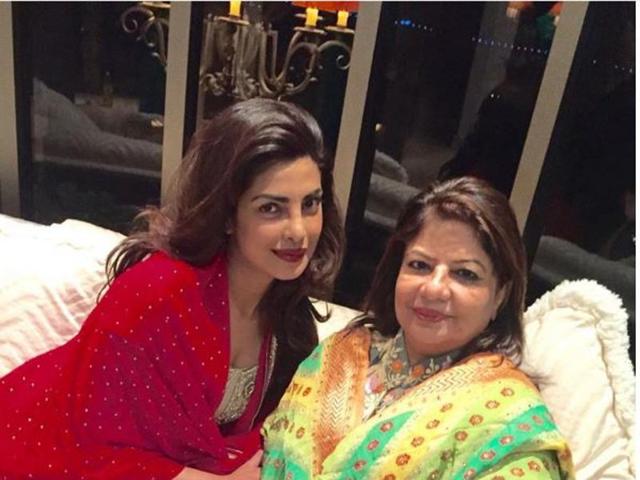 Priyanka Chopra and her mom celebrate Diwali together. (INSTAGRAM)