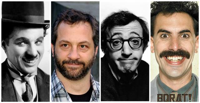 Chaplin, Apatow, Woody Allen and Borat. Chaplin, Apatow, Woody Allen and Borat.