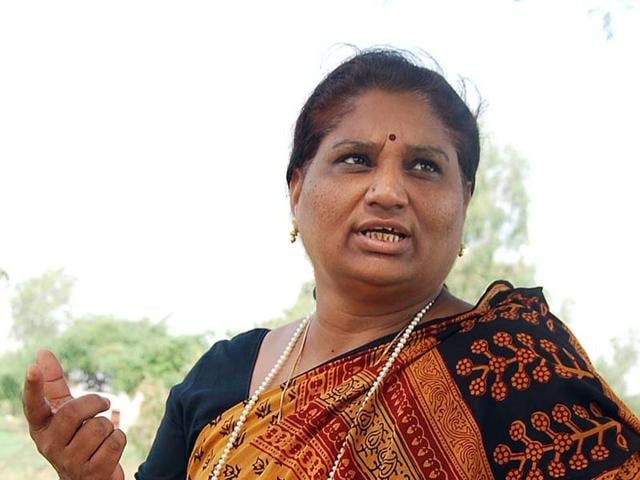 Nirmala Bhuria is BJP candidate for the upcoming Lok Sabha by-election in Ratlam-Jhabua. (HT file photo) Nirmala Bhuria is BJP candidate for the upcoming Lok Sabha by-election in Ratlam-Jhabua. (HT file photo)