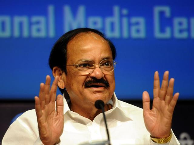 File photo of Union minister of urban development and parliamentary affairs Venkaiah Naidu, in New Delhi. (Sonu Mehta/ HT Photo) File photo of Union minister of urban development and parliamentary affairs Venkaiah Naidu, in New Delhi. (Sonu Mehta/ HT Photo)