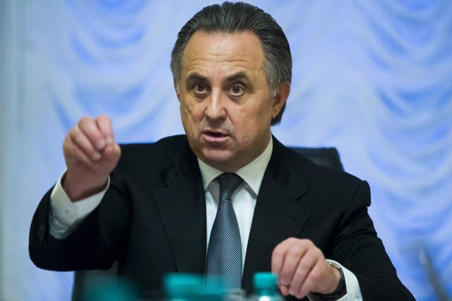 Russian Sports Minister Vitaly Mutko during a meeting with the media in Moscow on November 13, 2015. In an effort to avoid a ban from track and field, Russia offered "broad cooperation" on doping reforms on Friday, including the creation of a new anti-doping agency. Mutko said he wanted to solve Russia's doping problem once and for all. (AP Photo) Russian Sports Minister Vitaly Mutko during a meeting with the media in Moscow on November 13, 2015. In an effort to avoid a ban from track and field, Russia offered "broad cooperation" on doping reforms on Friday, including the creation of a new anti-doping agency. Mutko said he wanted to solve Russia's doping problem once and for all. (AP Photo)