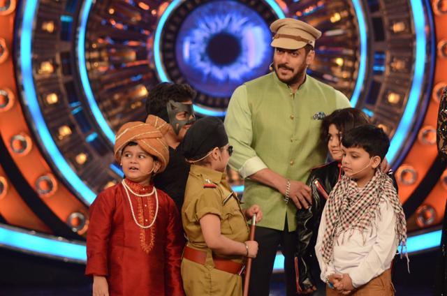 Salman Khan up to his usual antics. (Colors)