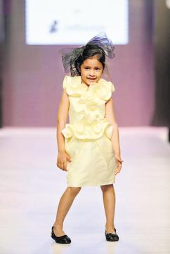 Children model apparel at the fourth annual edition of India Kids Fashion Week, held in Delhi and Mumbai in February.