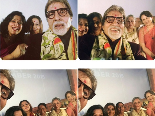 And here’s the final product which Vidya Balan posted on Twitter. If Big B was trying to edit himself out of the photos, he was not very successful at it.