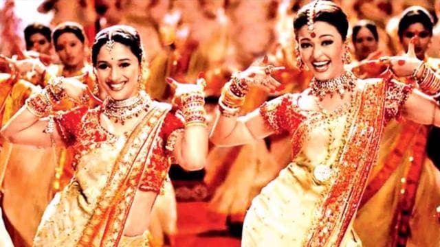 Madhuri Dixit and Aishwarya Rai dance to Dola Re in 2002’s Devdas. Madhuri Dixit and Aishwarya Rai dance to Dola Re in 2002’s Devdas.
