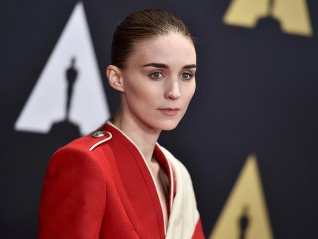 The Girl with the Dragon Tattoo Rooney Mara arrives at the Governors Awards red carpet. (AP)